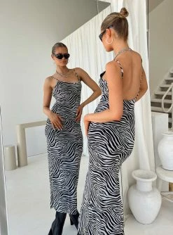 Princess Polly Knox Maxi Dress Zebra Zebra
