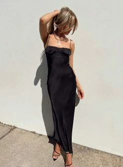 Princess Polly Zeller Maxi Dress Black Black