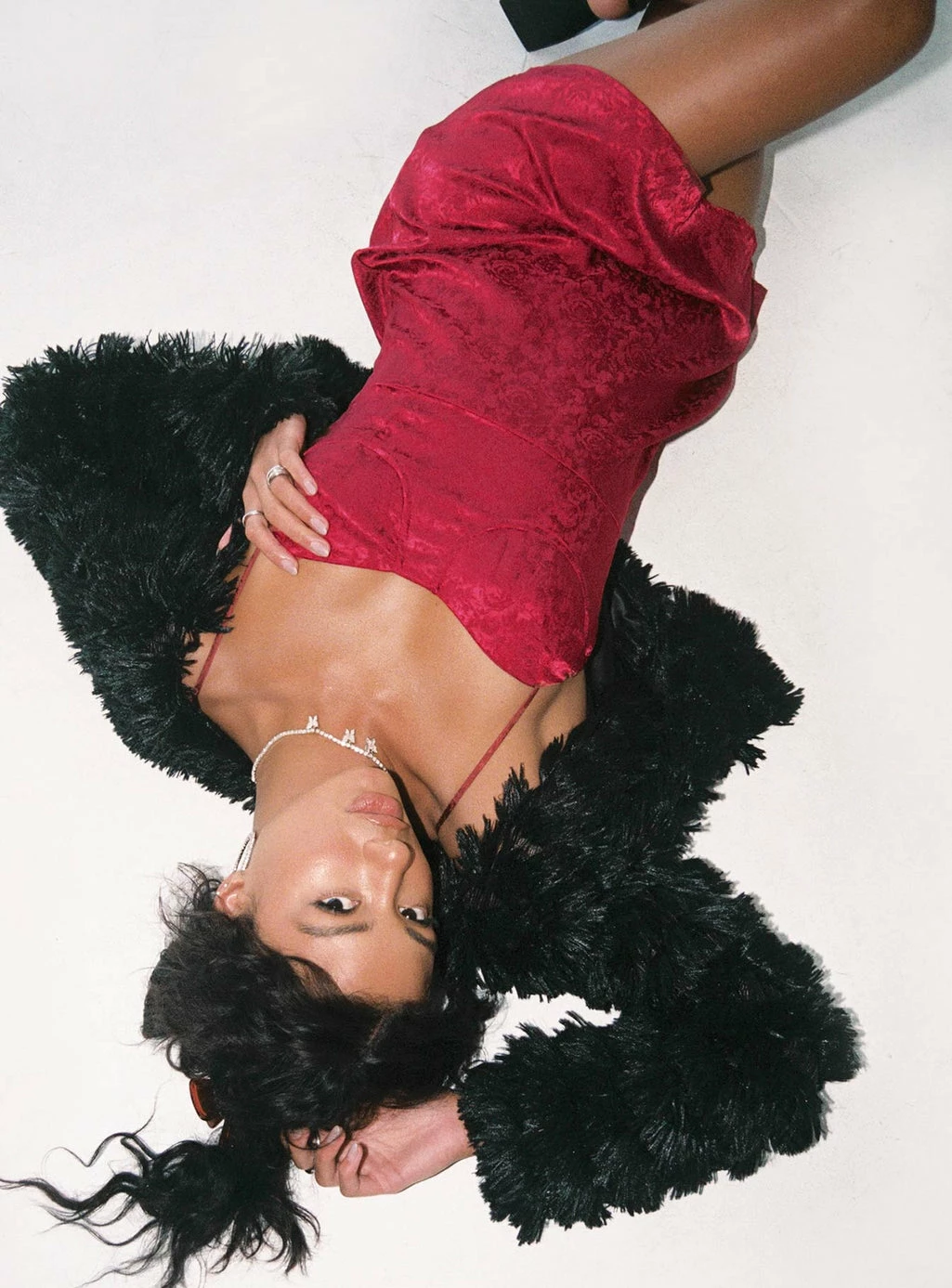 Princess Polly Diva Mini Dress Deep Red Deep Red - Image 2