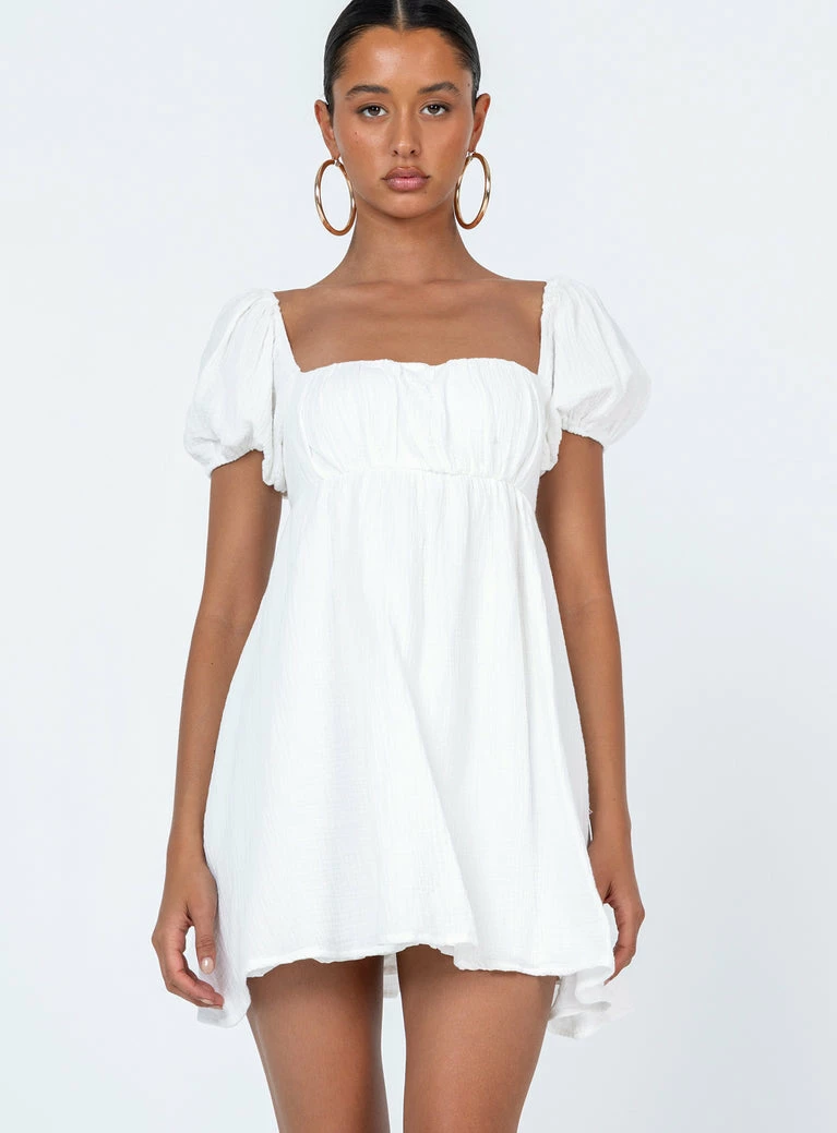 Princess Polly Let's Dance Mini Dress White White - Image 7