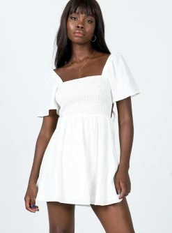 Princess Polly Summer Nights Mini Dress White White