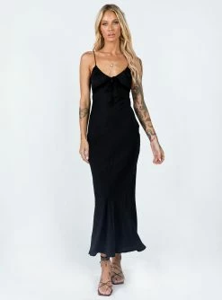 Princess Polly Emily Maxi Dress Black Black