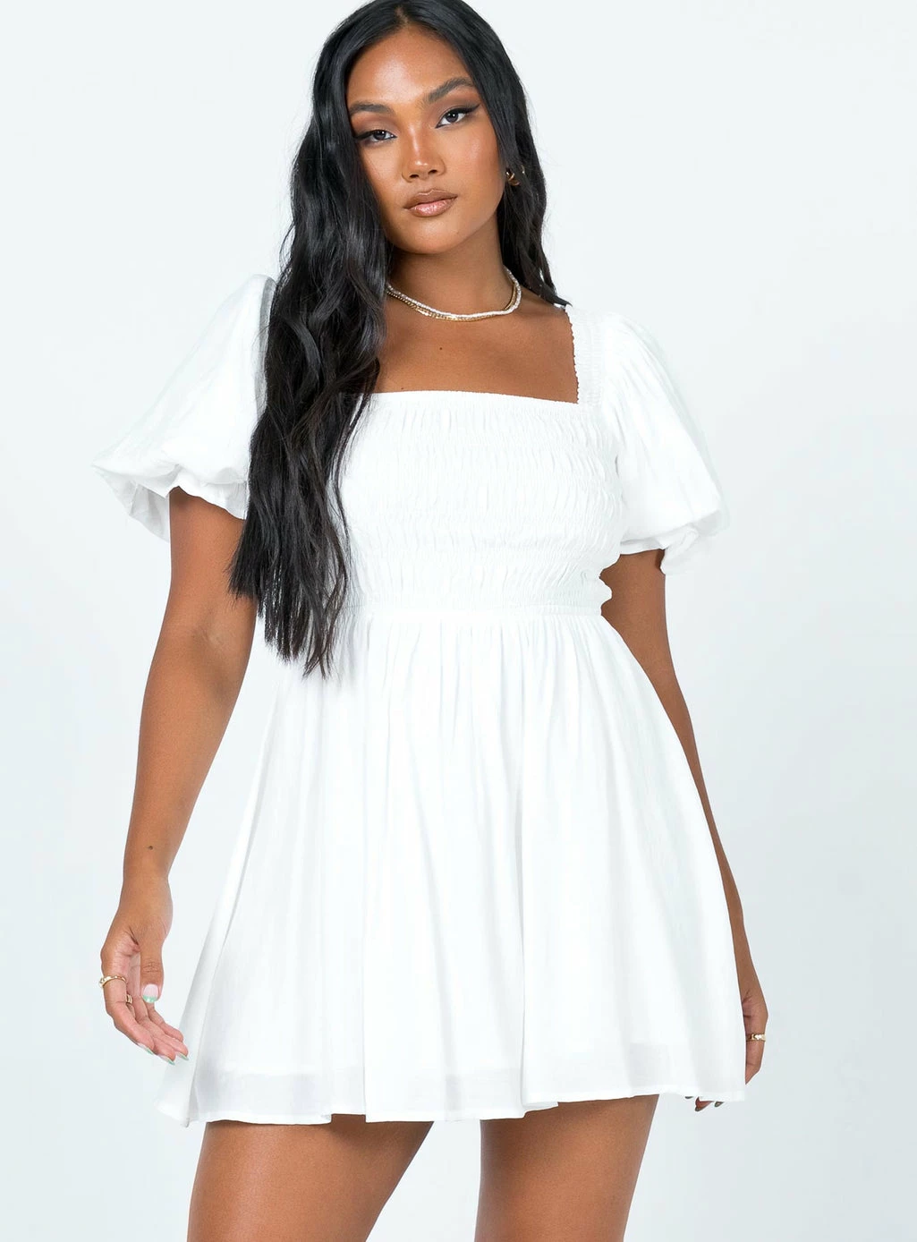 Princess Polly Dani Mini Dress White White - Image 2