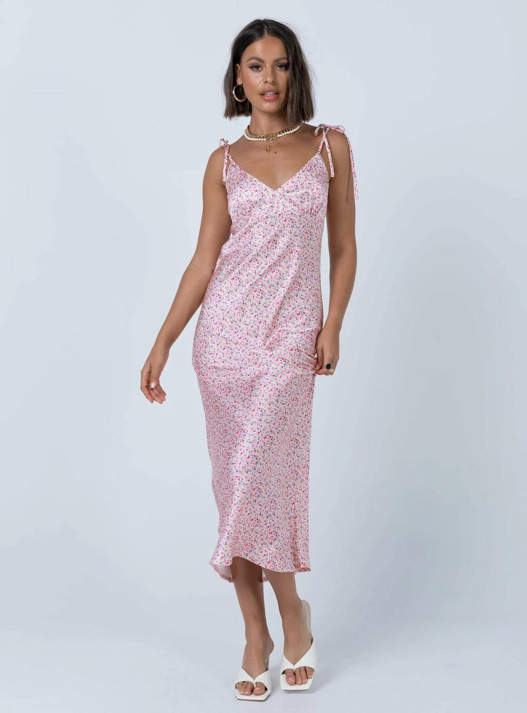 Princess Polly The Veronica Midi Dress Pink - Image 4