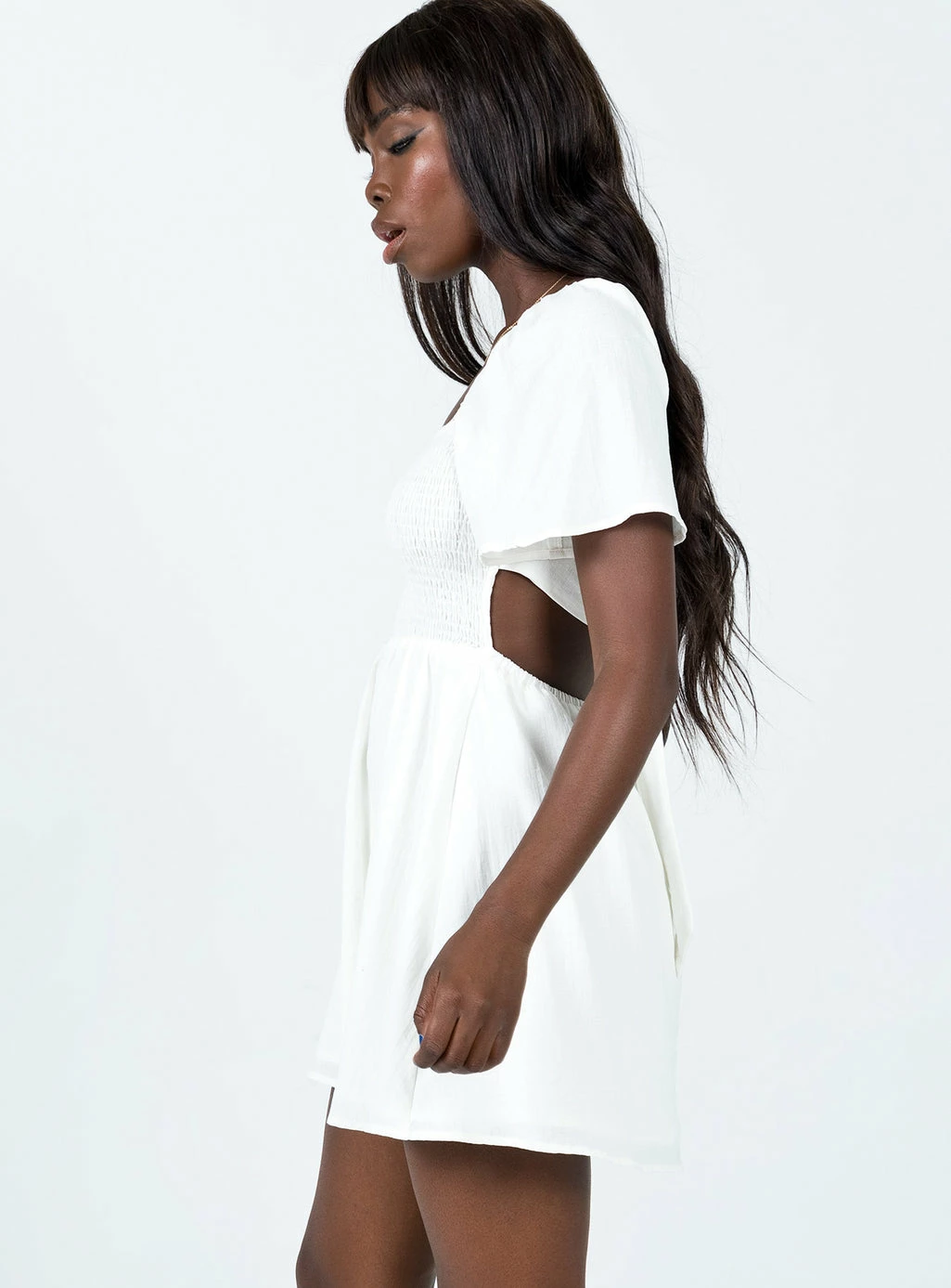 Princess Polly Summer Nights Mini Dress White White - Image 3