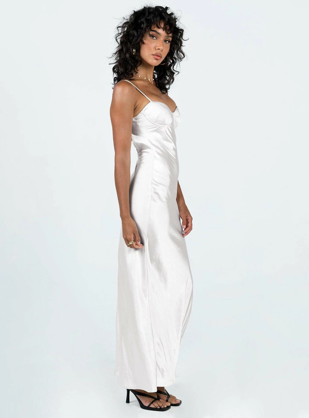 Princess Polly Creewood Maxi Dress Champagne Champagne - Image 4