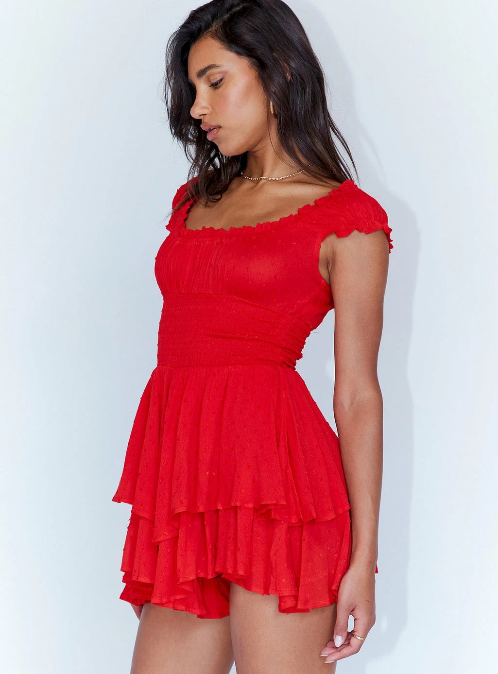 Princess Polly The Love Galore Romper Red Red - Image 4