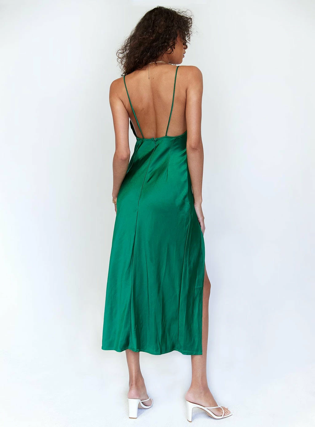 Lioness Walk The Line Midi Dress Green Green - Image 7